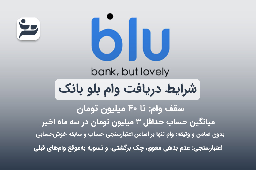شرایط دریافت وام از بلو بانک